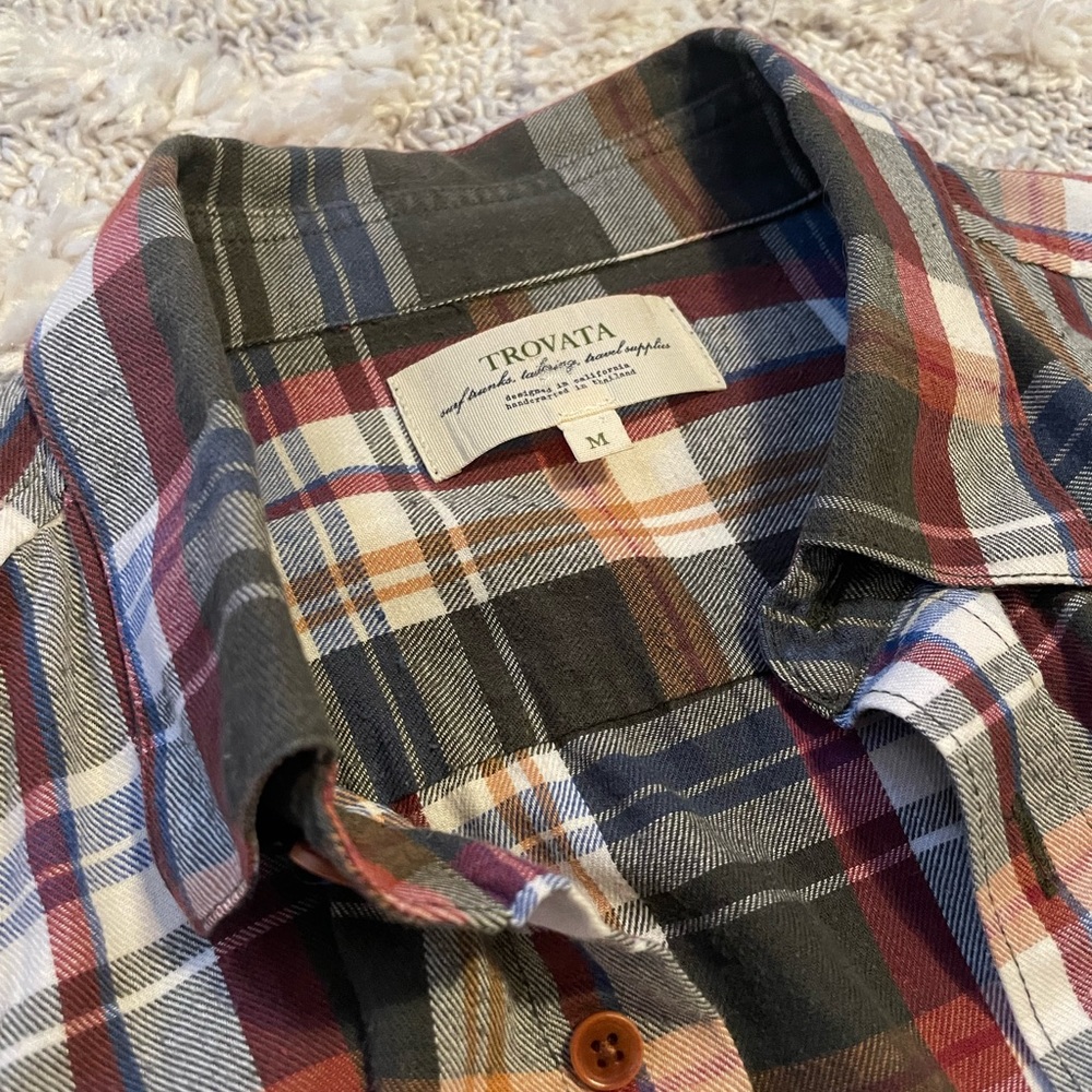 Men’s long sleeve slim fit Trovata button up